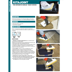Kit à joint pour jointoiement carrelage, pour les joints à base de liants hydrliques, 10L, Kitajointnet cerx