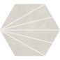 Carrelage hexagonal en grès cérame émaillé décoré perle apegsunny pearl 23x26cm