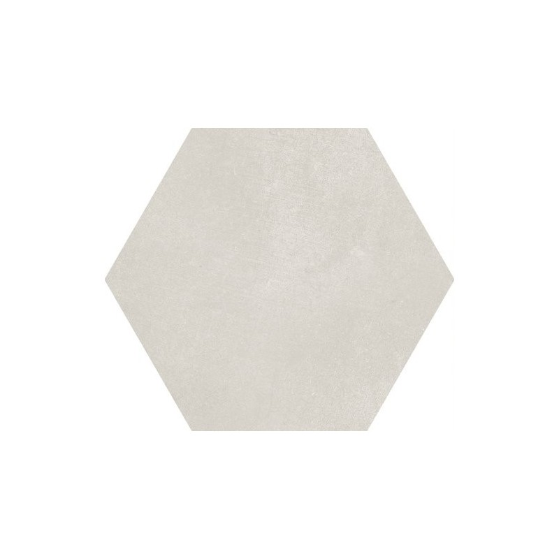 Carrelage hexagonal en grès cérame émaillé perle 23x26cm apemacba pearl