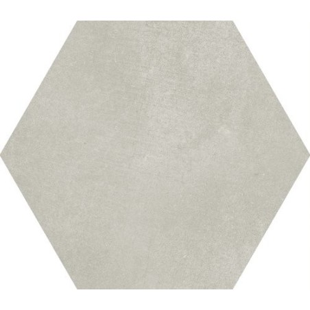 Carrelage hexagonal en grès cérame émaillé gris 23x26cm apemacba grey