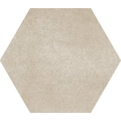 Carrelage hexagonal taupe apegwork taupe en grès cérame émaillé imitation ciment 21x18,2cm
