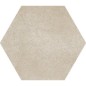 Carrelage hexagonal taupe apegwork taupe en grès cérame émaillé imitation ciment 21x18,2cm