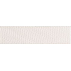 Carrelage moderne mural santastripebrick blanc 7.3x30cm