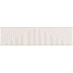 Carrelage moderne mural santastripebrick blanc 7.3x30cm