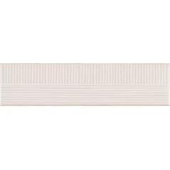 Carrelage moderne mural santastripebrick blanc 7.3x30cm