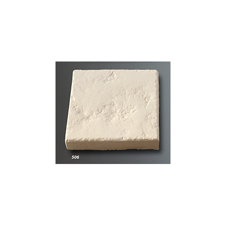 Margelle angle rentrant en pierre reconstituée plate blanche 50x50x3.8cm vieillie fontvieille 506 artx