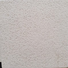 Margelle galbée angle rentrant en pierre reconstituée plate blanche 50x50x3x6cm contemporaine evasion 306