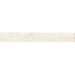 Carrelage vieux parquet bois peint en blanc, chambre, sol et mur, 15X120cm, rectifié, Santablend blanc
