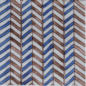 Carrelage décor peint à la main émail craquelé décor asori 10x10x1cm Diff soufiana bleu