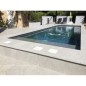 Margelle piscine, plate en pierre grise 60X33X5cm bord rond , artxtaza