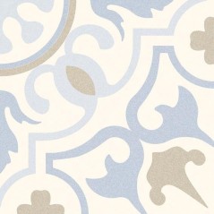 Carrelage décor imitation carreau ciment bleu, terrasse, 20x20cm Vivjolejon, R10  C