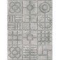 Carrelage patchwork antidérapant imitation carreau ciment gris clair, terrasse 20x20cm Viv paulista cemento, R13 C