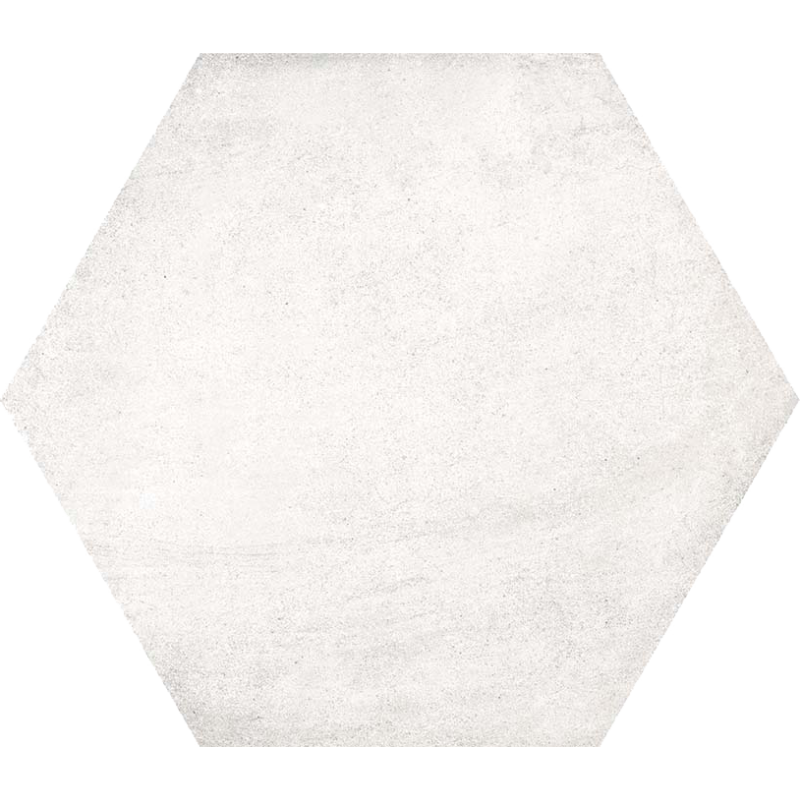 Carrelage hexagone blanc imitation pierre 23x26.6cm V bampton nieve