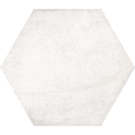 Carrelage hexagone blanc imitation pierre 23x26.6cm V bampton nieve