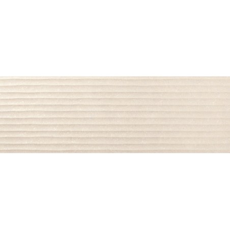 Carrelage décor en relief crème mat, faience striée 30x90cm rectifiée, Porce9530 cream
