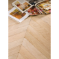 Parquet blanchi point de hongrie ancien chêne massif  vieilli plancher du boulanger, ép : 14 mm , largeur 80 et 110mm chx