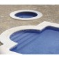 Emaux de verre bleu foncé piscine mosaique salle de bain moxbr-2004 2.5x2.5x0.4cm sur trame.