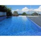 Emaux de verre bleu foncé piscine mosaique salle de bain moxbr-2004 2.5x2.5x0.4cm sur trame.