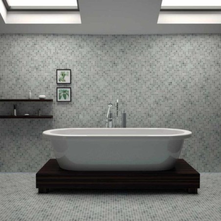 Emaux de verre piscine gris nuancé mosaique salle de bain moxbr-4001 2.5x2.5x0.4cm sur trame.