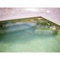 Emaux de verre jaune nuancé piscine mosaique salle de bain moxbr-5001 2.5x2.5x0.4cm sur trame.