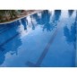 Emaux de verre bleu celeste piscine mosaique salle de bain moxmc-201 2.5x2.5 cm sur trame.
