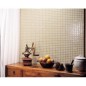 Emaux de verre beige salle de bain mosaique piscine crédence cuisine moxmc-502 2.5x2.5cm sur trame.