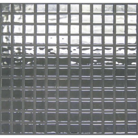 Emaux de verre aspect métal brilant mosaique salle de bain métalico platino 2.5x2.5cm mox