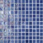 Emaux de verre bleu foncé irisé métallisé piscine mosaique salle de bain iridis 22  2.5x2.5cm mox