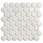 Carrelage rond imitation marbre blanc veiné de noir brillant sur plaque 30.9x30.9cm, épaisseur 9mm, realcircle calacatta glossy