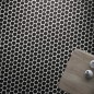 Carrelage rond noir mat sur plaque 30.9x30.9cm, épaisseur 9mm, realcircle black