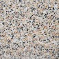 Carrelage ciment terrazzo véritable CARPP01 mat ou brillant granito 40x40x1.2cm fond blanc