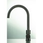 Mitigeur évier inox contemporain robinet design avec bec pivotant F7057INOX