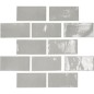 Carrelage navette gris clair mat et brillant et briquette gris brillant nuancé imitation zellige, apegswitch gris