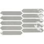 Carrelage navette gris clair mat et brillant et briquette gris brillant nuancé imitation zellige, apegswitch gris