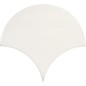 Carrelage grande écaille apegdynamic neutro 15.5x17cm, brique 7.5x20cm blanc nuancé émail craquelé brillant,