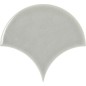 Carrelage grande écaille apegdynamic pearl 15.5x17cm, brique 7.5x20cm gris clair nuancé émail craquelé brillant,