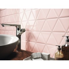 Carrelage brique rose apetiana 6.5x13cm, triangle apekirk 11x13cm, rétro apehavens 5x15cm, losange apegin 5x18cm pink