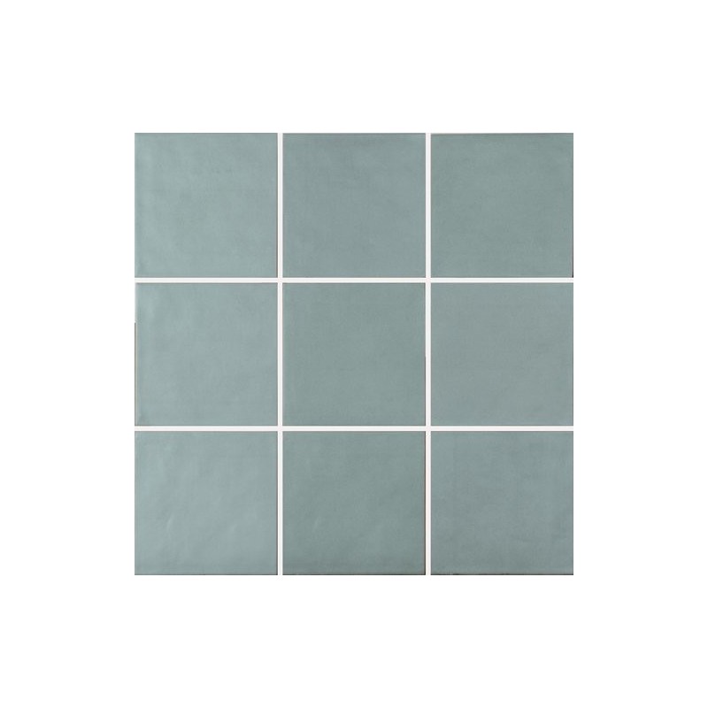 Carrelage bosselé bleu mat uni apegcontemporary acqua 15x15cm contemporain sol et mur