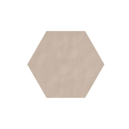 Carrelage hexagonal en grès cérame émaillé beige mat 15x17cm, natnewpanal cream.