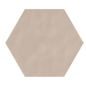 Carrelage hexagonal en grès cérame émaillé beige mat 15x17cm, natucnewpanal cream.