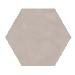 Carrelage hexagonal en grès cérame émaillé gris clair mat 15x17cm, natnewpanal storm.