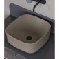 Meuble de salle de bain sur console métallique grise GRG 80x48x20cm vasque tabac 42cm et tiroir 79x20cm scaxplana2