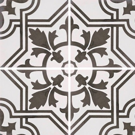 Carrelage ciment décor arabesque 7420-1-1 20x20cm
