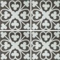 Carrelage ciment véritable décor arabesque 7460-2 20x20cm