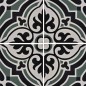 Carrelage ciment véritable décor arabesque 7670-4 20x20cm