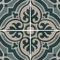 Carrelage ciment véritable décor arabesque 7670-5 20x20cm