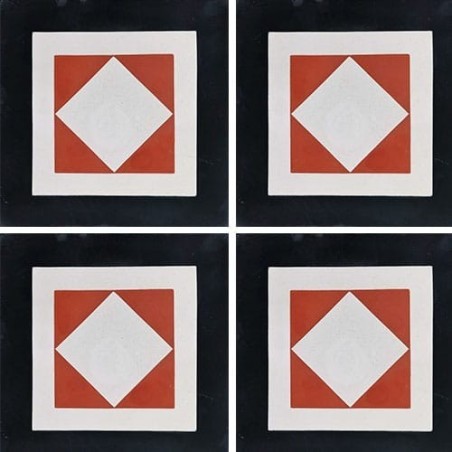 Carrelage ciment décor géométrique 4540-A2 20x20cm
