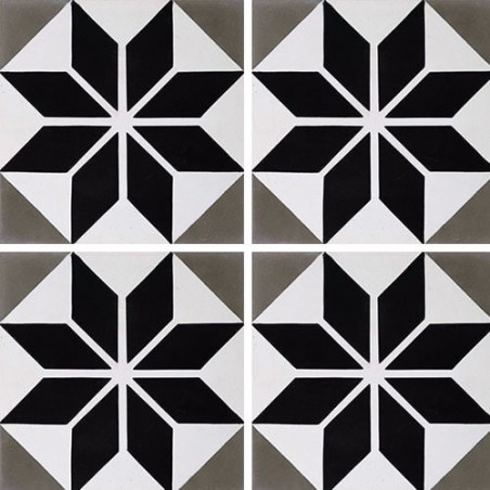 Carrelage ciment décor géométrique 7070-2-1 20x20cm