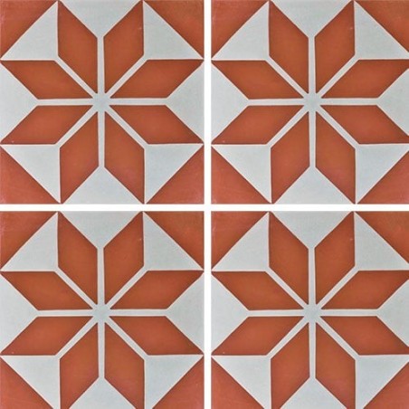 Carrelage ciment décor géométrique 7070-3-1 20x20cm