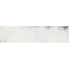 Carrelage métal rouillé oxydé brillant blanc apegrunge oxyde mural brique 7.5x30cm et navette 4.3x24.3cm picket